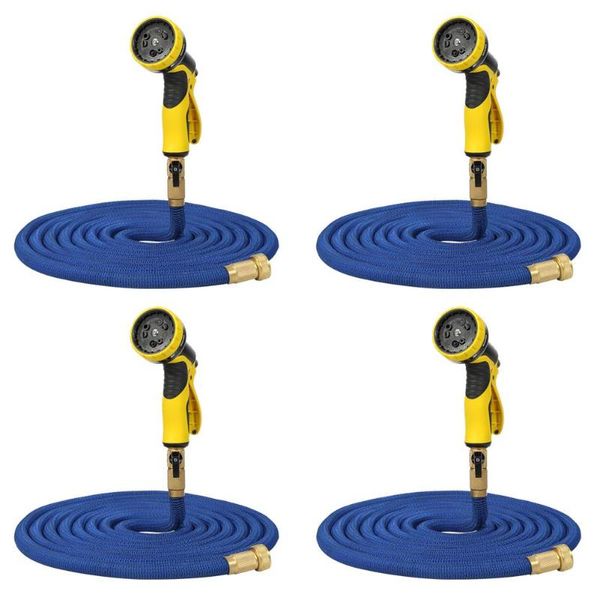 

garden hose expandable flexible plastic water hose pipe set with spray gun