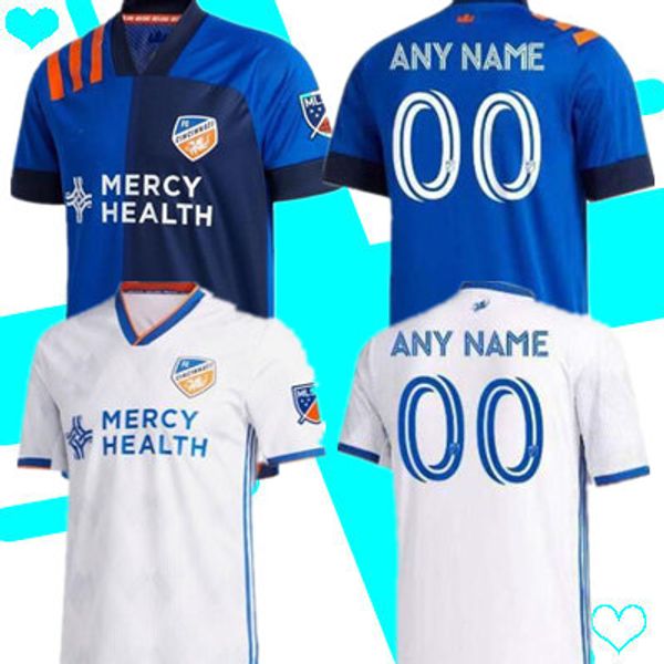 

2020 2021 mls футбол фк цинциннати кофта дома в гостях рубашки camisetas де futbol 20 21 вастон гарза ади медунянин а. круз футбольные футбо, Black