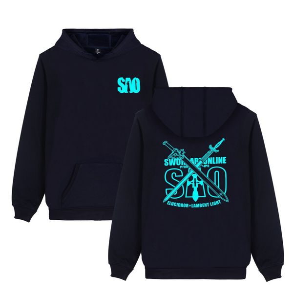 

sword art online hoodie sao japan anime hoodies kirito elucidator dark repulsor hoody black swordsman sweatshirt clothing