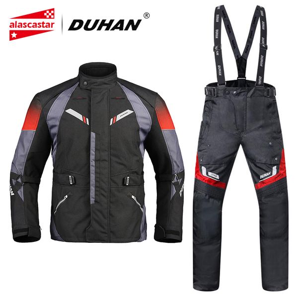 

duhan motorcycle jacket moto pants autumn winter motorcycle pants suit cold-proof waterproof touring clothing set chaqueta moto