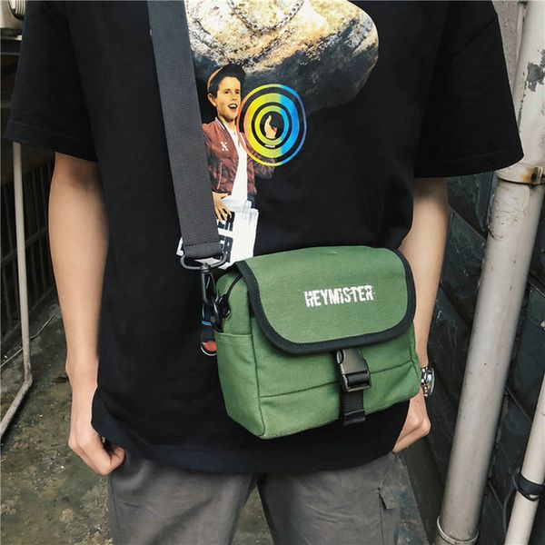 

fashion trend casual shoulder bags men's bag student outdoor sports female canvas messenger bags b45-93