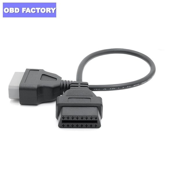 

obd2 cable adapter for 14 pin to obd obdii 16 pin female diagnostic cable connector for 14pin adapter odb2
