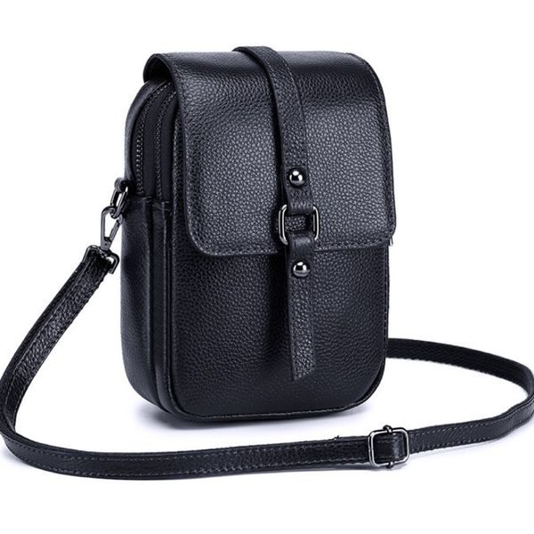 

fashion woman crossbody bag cow leather cell phone bags ladies hand bags card holder small shoulder bag for women messenger