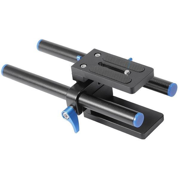 

15mm rod rail rig support system baseplate for follow focus matte box -a10