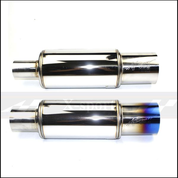 

car exhaust systems muffler tail pipe universal stainless steel 304 2inches 2.5inches dle canister mufflers tip