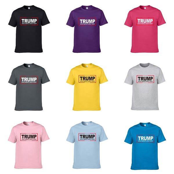 

designer trump t shirts correct version of the 19ss mens luxury tshirt 3m reflective letter logo trump t-shirt ins for both men and women #2, White;black