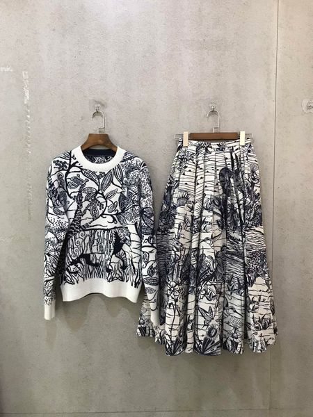 

2019 women two piece outfits women sweaters skirt two piece dress 191125-x5621#25486, White;black
