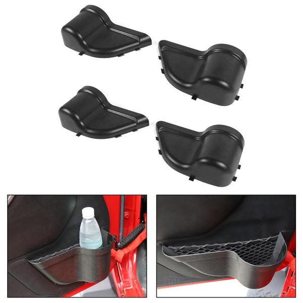 

areyourshop 4-door 4pcs door net pocket storage organizer box for wrangler jk 2011-2017 car storage box organizer parts