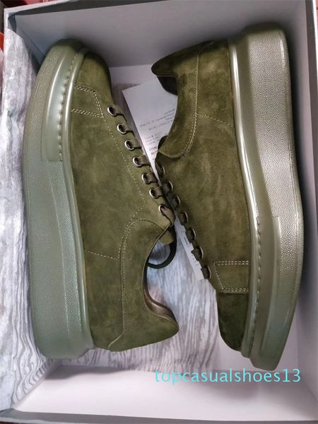 

реальный серый замша тренеры дизайнер обуви luxury платформы крупногабаритные sneaker мужчин и женщин свадьба обувь t13 высокого качества, Black