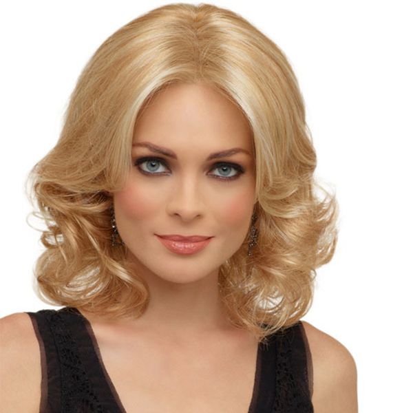 Fashion Wigs For Women Fluffy Hairstyle Shoulder Length Layered