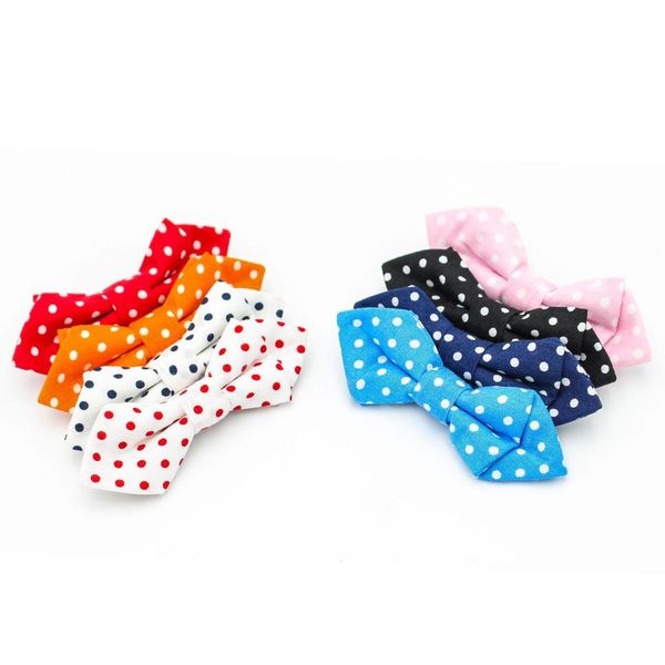 

2019 simple personality design fashion children's bow tie safety pin multicolor color wave point british wind children's bow tie, Black;gray