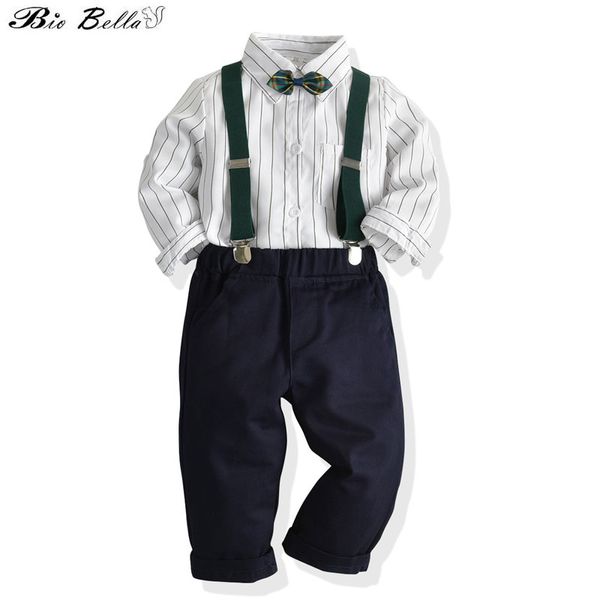 

kids children boys clothes set spring/autumn baby boys gentleman happy wedding party clothing suit baby 2-7t outfits child, White