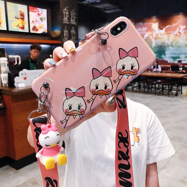 

luxury designer lanyard crossbody phone case for iphone 11 pro xs max xr 7 8 plus tpu with shoulder strap holder cover