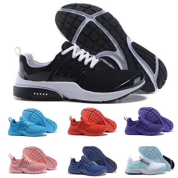 

Presto BR QS Running Shoes For Men Womens Tripel Black White Red Prestos Mens Trainer Sports Sneakers Athletic Jogging Shoes Size 36-46