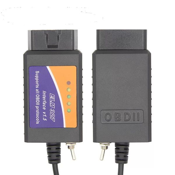 Neue 100% PIC18F25K80 Chip ELM327 V1.5 USB Schalter ULME 327 KÖNNEN/MS KÖNNEN Für Forscan OBD2 Diagnose Scanner