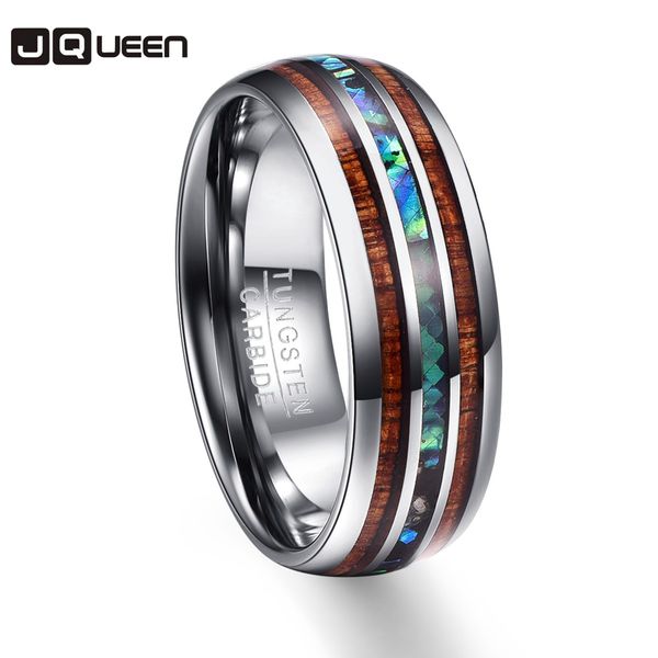 

wood grain polishing men rings middle 100% tungsten carbide wedding bands multi-size anillos para hombres pierscienie