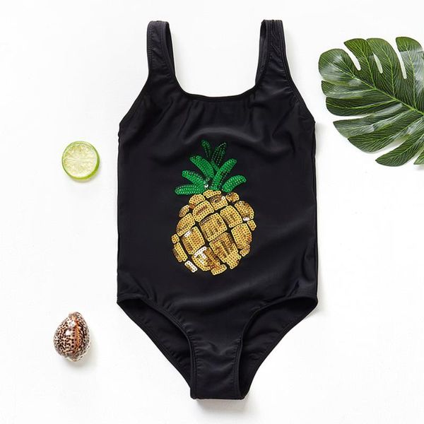 

2020 girls swimwear one piece children swimsuits pineapple girls swimming suits 2020 summer bathing suits beachwear g1-k517