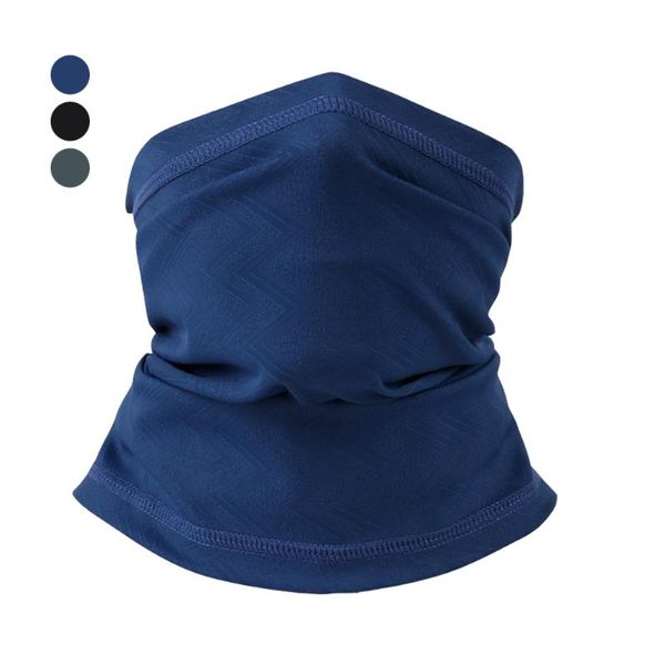 

cycling caps & masks outdoor half face mask tactical summer ice scarf windproof sunproof bike hat neck hood protection for hunting climbing, Black