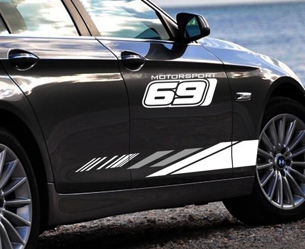 

2pcs/set 691 car color stickers body decorative modified covers