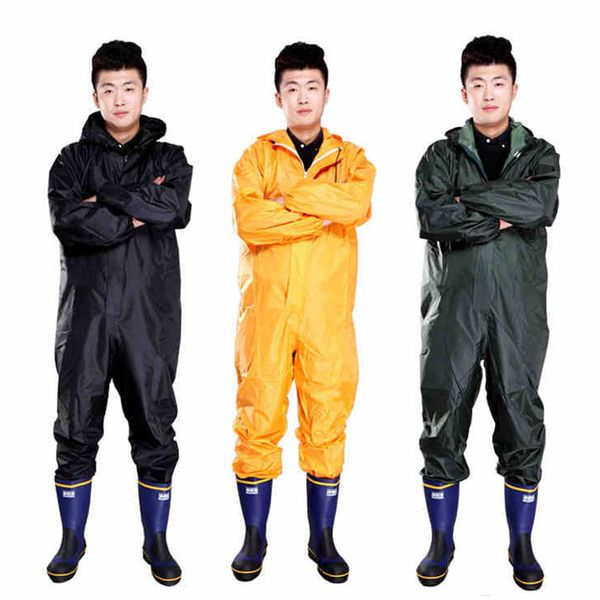

men waterproof overalls hooded rain coveralls work clothing dust-proof paint spray male raincoat workwear safety suits m-xxxl, Blue;black