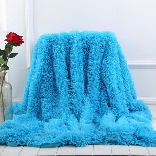 

blanket soft lightweight fluffy plush warm bedding for winter home sofa bedroom slc88