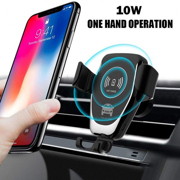 

jetjoy for huawei p30 pro fast 10w qi wireless car charger air vent mount phone holder for iphone 11 pro xs max samsung note 10