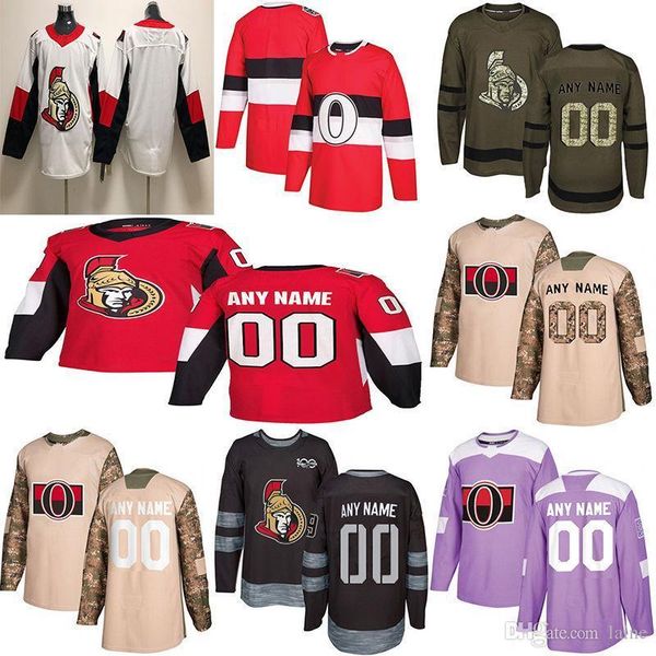

2019 news ottawa senators hockey jerseys multiple styles mens custom any name any number hockey jerseys, Black;red