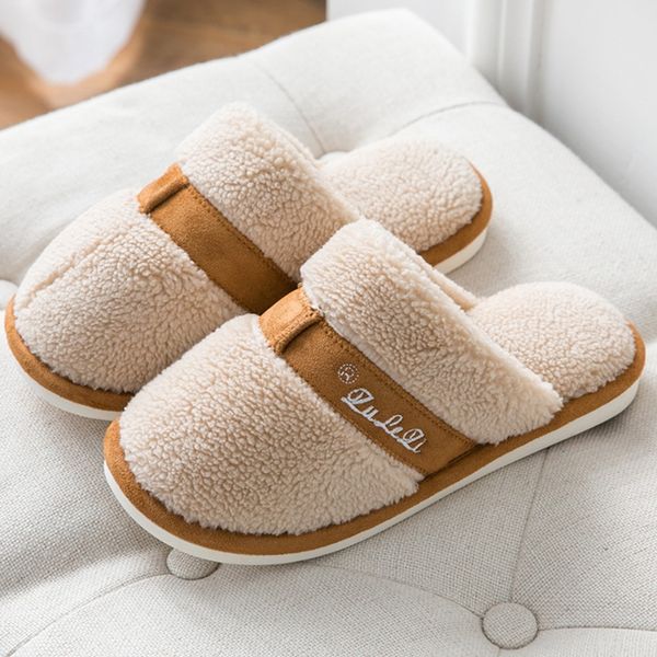 

winter warm flat home slipper for men new 2020 large size non-slip floor home slippers indoor men shoes de mujer slipper #z, Black