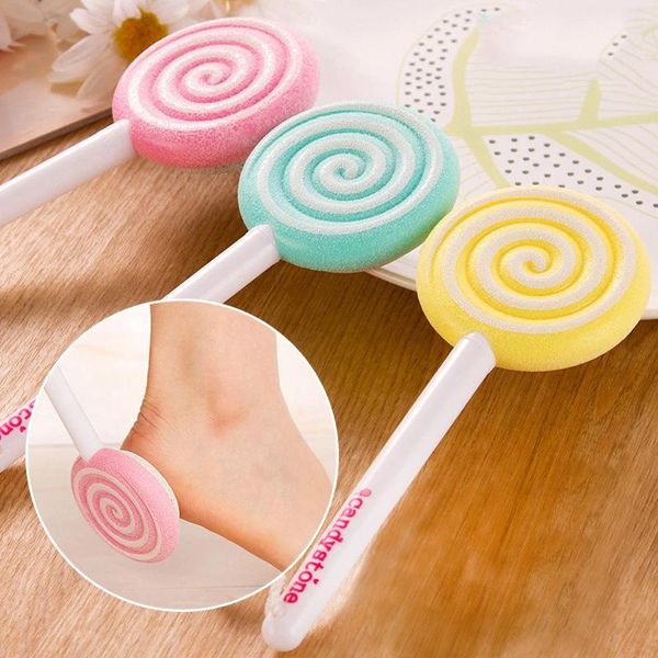 

cute lollipop foot clean scrubber hard skin callus remover scrub pumice grinding stone feet exfoliate pedicure tool