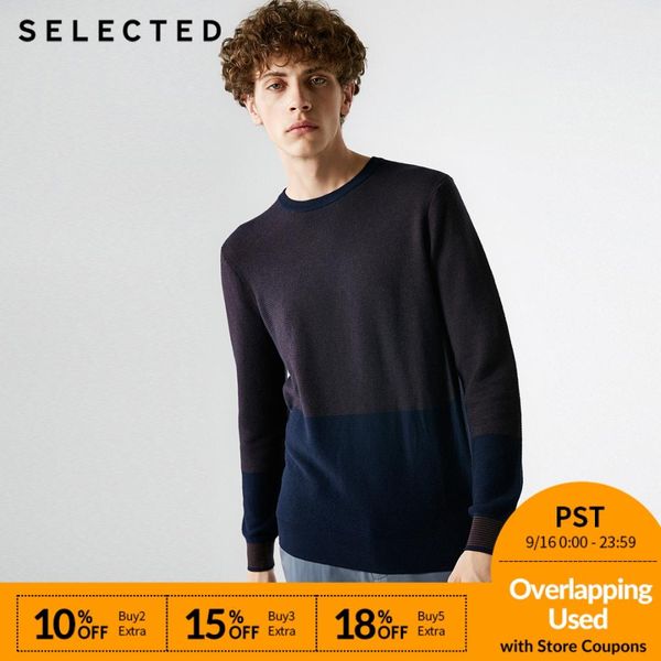 

men's new cotton collar round color long sleeve sweater s |418324530, White;black
