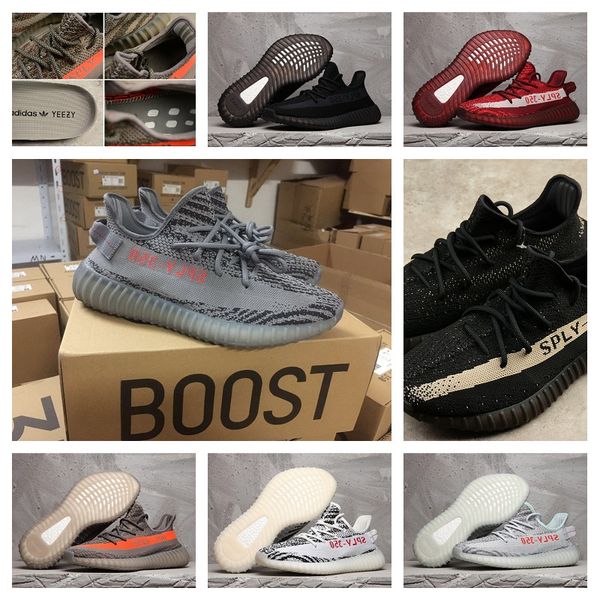 

2019 original brand kanye we t yeezy air 350 boo t v2 running hoe athletic port hoe yeezy men women neaker zebra e ame ize 36 45, Black