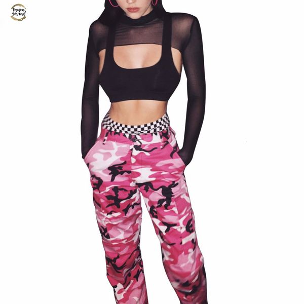 

perspective long sleeve crop women summer black rash guards mesh t-shirt o-neck tee shirt femme, White