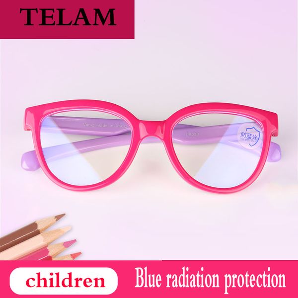 

optical children's silica gel glasses frame anti blue light glasses flexible protection student plane mirror mobile game mirror, White;black