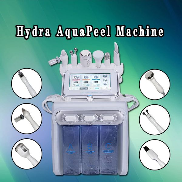 

2019 new 6in1 h2-o2 hydra dermabrasion spa facial hydro microdermabrasion facial machine /water dermabrasion cold hammer oxygen spray