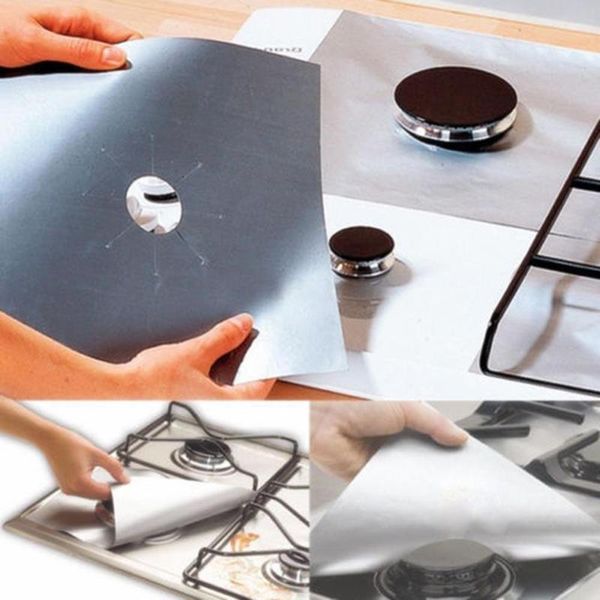 

4pcs bbq paper barbecue pad non stick cook clean paper cooking kitchen tool