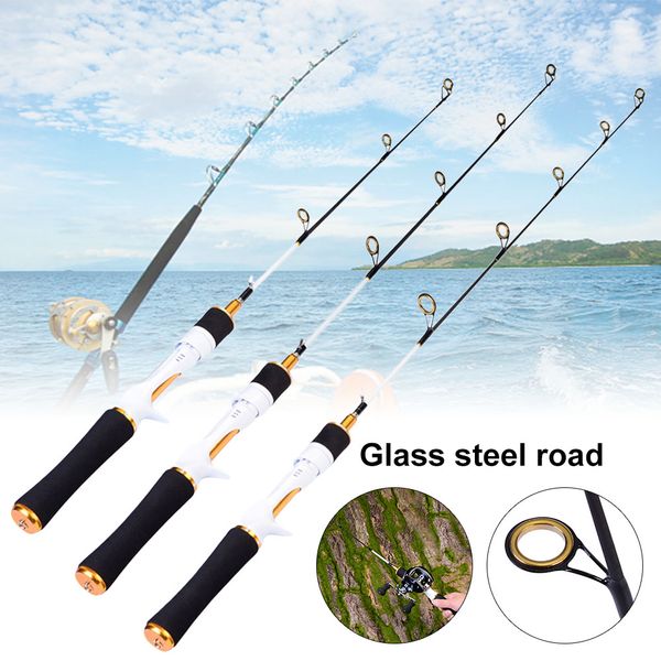 

newly 1 pcs fishing rod ceramic guided ring eva handle portable durable 60cm 70cm 80cm fms19