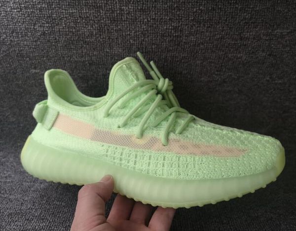 

men women glow in the dark shoes fashion gid sneakers come with box, Black