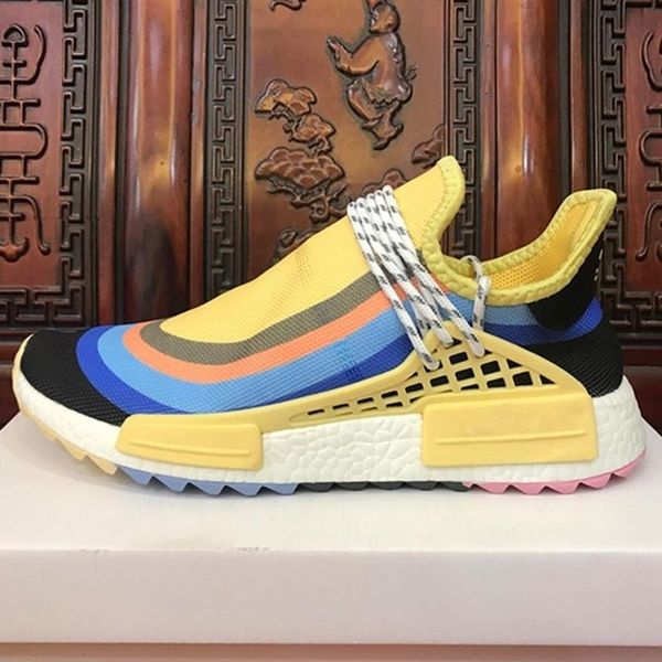 

новый фаррелл уильямс человеческая раса hu trail мужская dragon ball designer sports off running для мужчин женщин кроссовки кроссовки на от