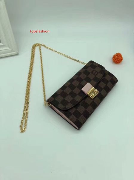 

#63595 genuine leather pochette felicie 3pcs l brand v presbyopic women wallet fashion chain shoulder bag pochette mobile card holder purse