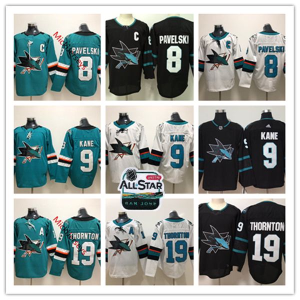 

Mens San Jose Sharks Joe Pavelski Jersey 9 Evander Kane 19 Joe Thornton San Jose Sharks Jersey S-3XL