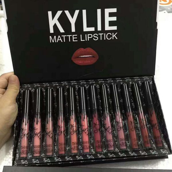 

brand 12pcs lipgloss set: marble black and white lipgloss & take me on holiday christmas set & storm of calm 12pcs lipgloss matte ship