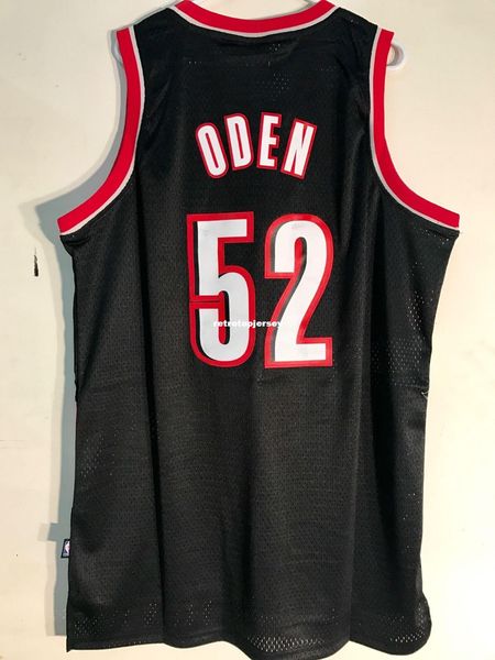 

ncaa retro ad jersey #52 greg oden black mens stitched vintage sleeveless vest jerseys, Black;blue