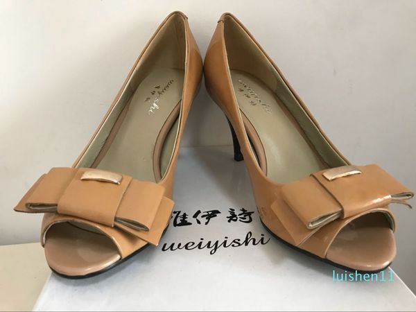 

2018 new camel office lady sandals patent leather women's high heel women shoes l11, Black