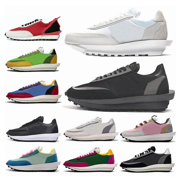 

2020 new sacai x ldv waffle daybreak running shoes outdoor mens sneakers for women fashion designer tripe s sports trainers, Black