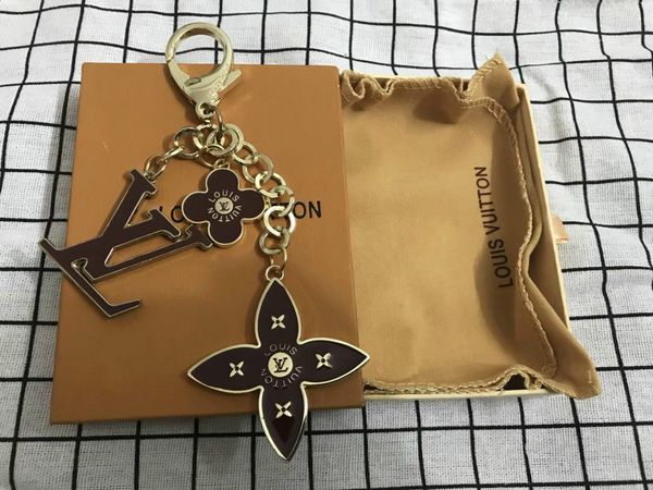 

louis vuitton keychain продажа новый бренд мода брелок алфавит цветочный дизайн брелок роскошные женщины мужчины любовник брелки брелок ювел, Silver