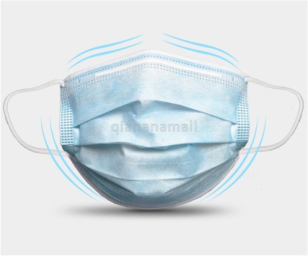 

слой одноразовая 3 face 50 маски пыли 50pcs универсальный размер гипоаллергенная latex free синий цвет для наружного использования в домашни