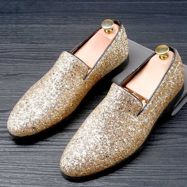 

pointed toe shoes men loafers moccasins fashion nightclub bars party superstar slip-on casual shoes men oxfords, Black