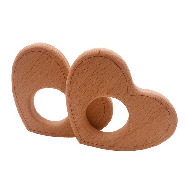 

4шт детские игрушки бук деревянная любовь форма младенца nursing аксессуары развивающие игрушки для младенцев погремушки прорезыватели древе
