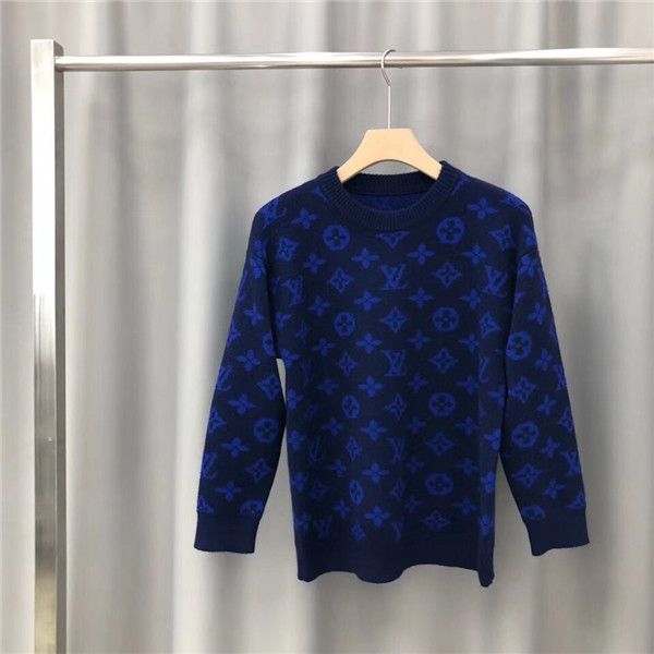 

19fw luxurious paris brand design  hoodie long sleeve crewneck sweater sweatshirt fashion full logo pullover hoodie outdoor v sweatshirt, Gray;blue