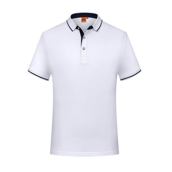 

new summer dragonscale shape jacquard collar short sleeve uniform t-shirt white men and women polo sd-2chongfu-59, Black
